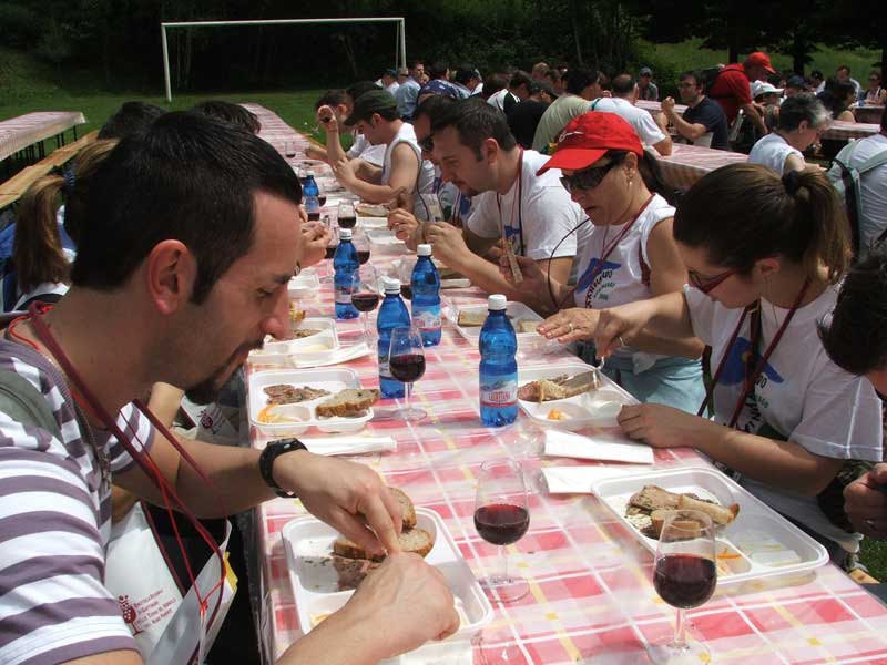 Il gruppo alla 1a tappa