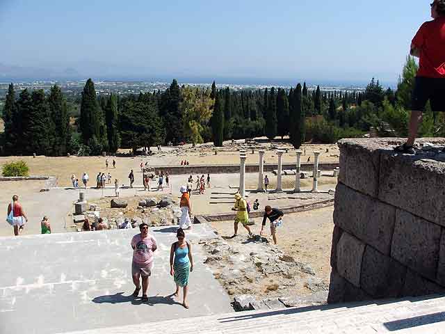 Vista del sito dal terzo terrazzo