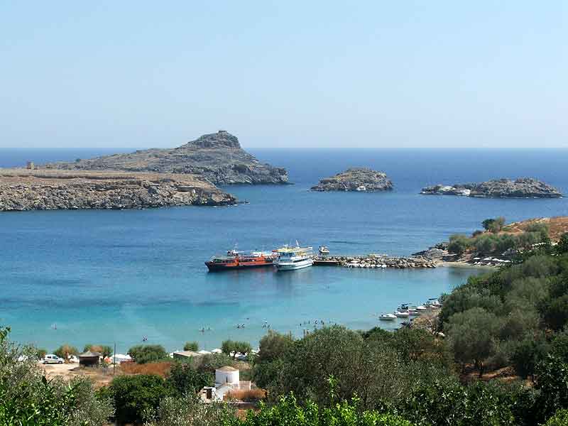 La baia di Lindos