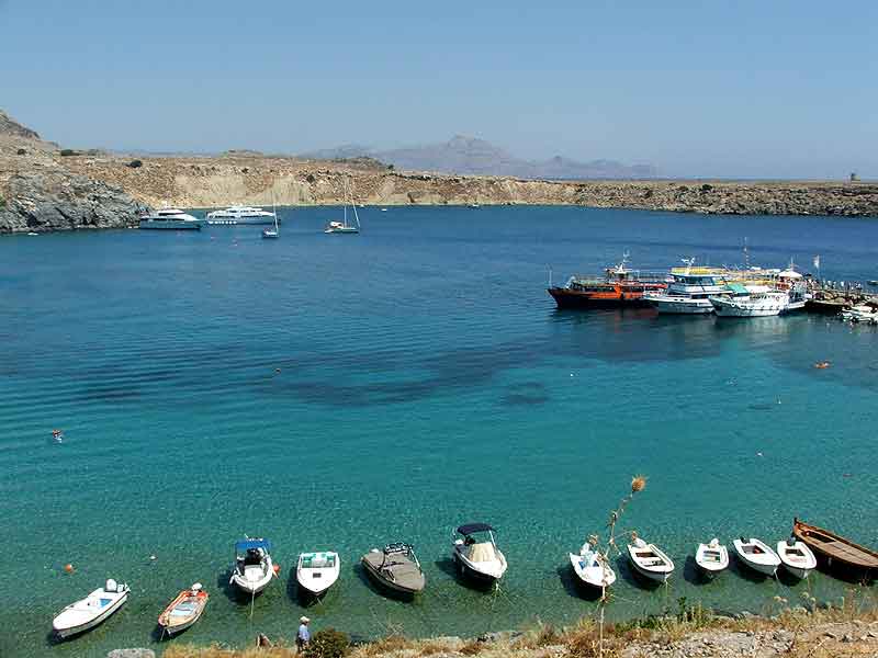 La baia di Lindos