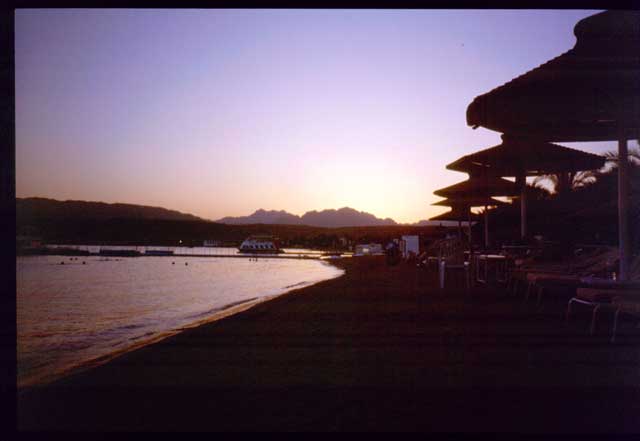 Un tramonto in spiaggia