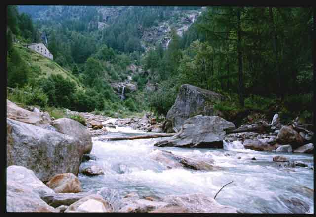 2- Il fiume Sesia salendo verso il Rif. Pastrore